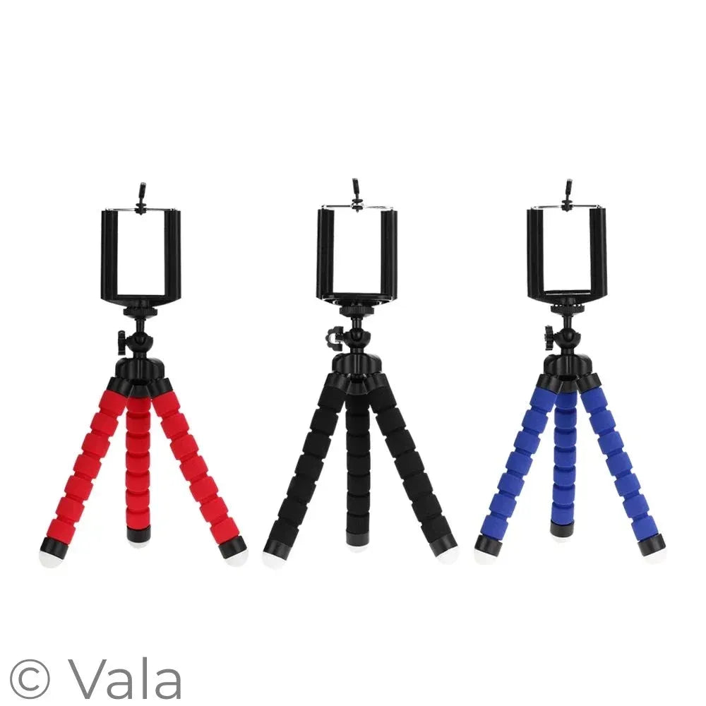 Octopus Phone Tripod – Flexible Mini Stand with Bluetooth Remote Shutter
