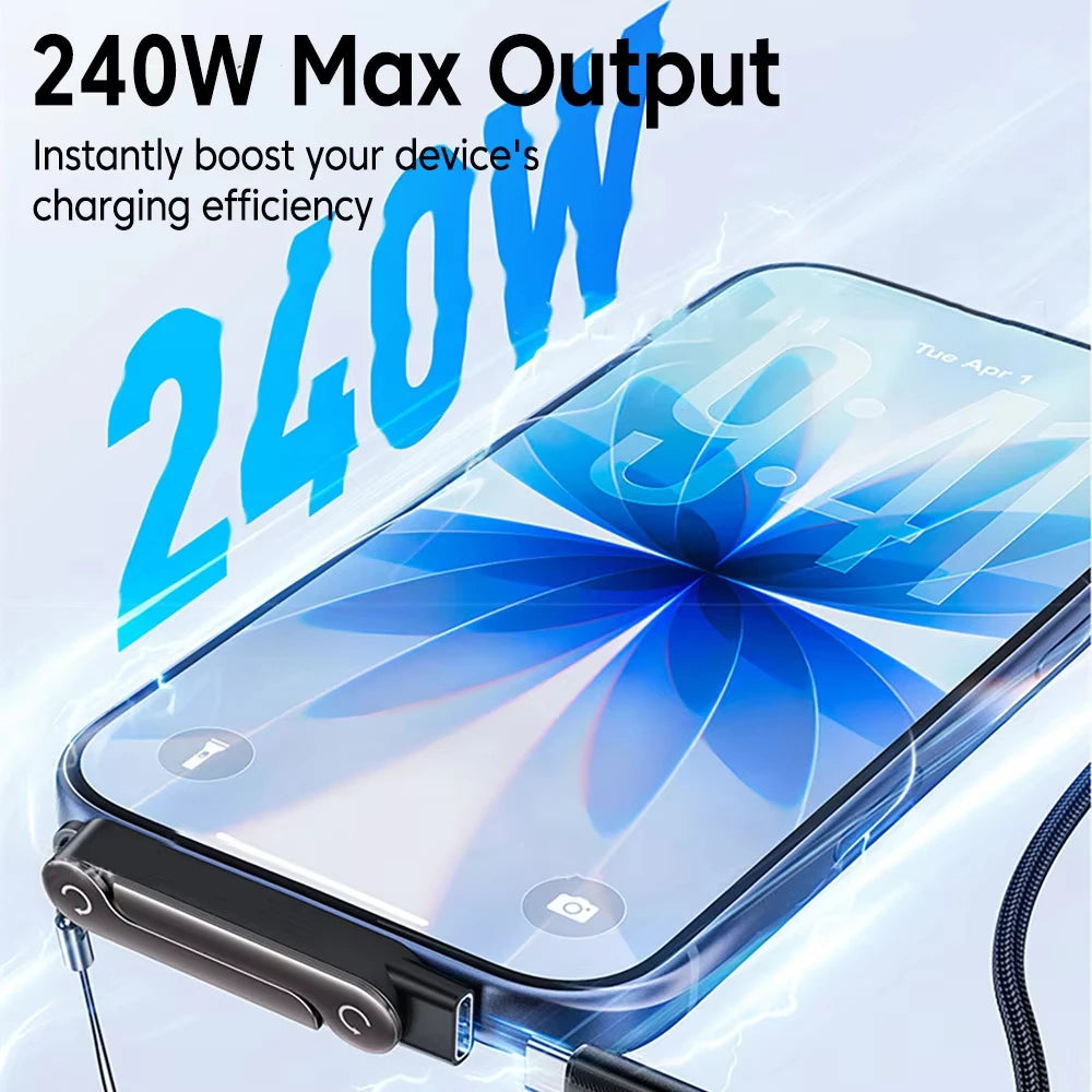 Foldable Phone Stand with Built-in Charging Adapter