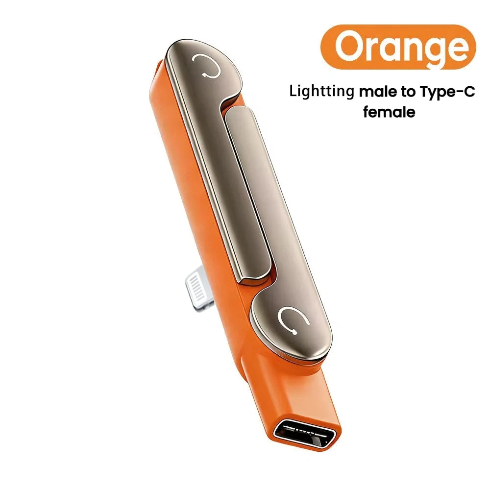 Foldable Phone Stand with Built-in Charging Adapter