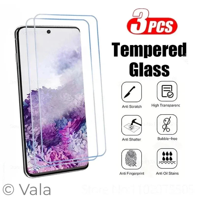 Samsung Galaxy Screen Protector – 3-Pack Tempered Glass, S8 to S26 Ultra
