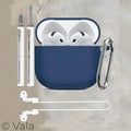 Silicone AirPods 4 Case with Carabiner Hook | Shockproof Earbuds Protective Cover