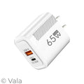65W Dual Port GaN Charger – Fast Charge for iPhone & Samsung