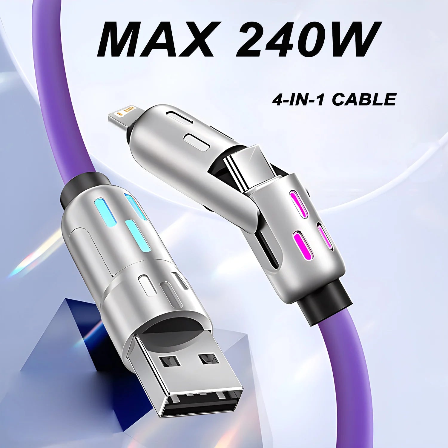 4-in-1 USB-C Fast Charging Cable 240W