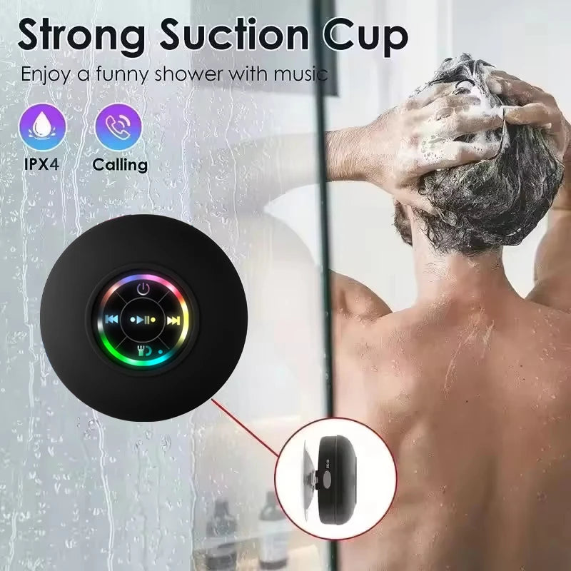 IPX4 Waterproof Bluetooth Speaker with Suction Cup