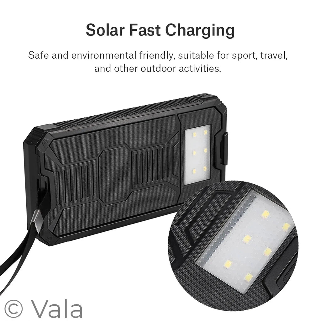 20,000mAh Solar Power Bank DIY Case Kit – Dual USB, Metal Shell