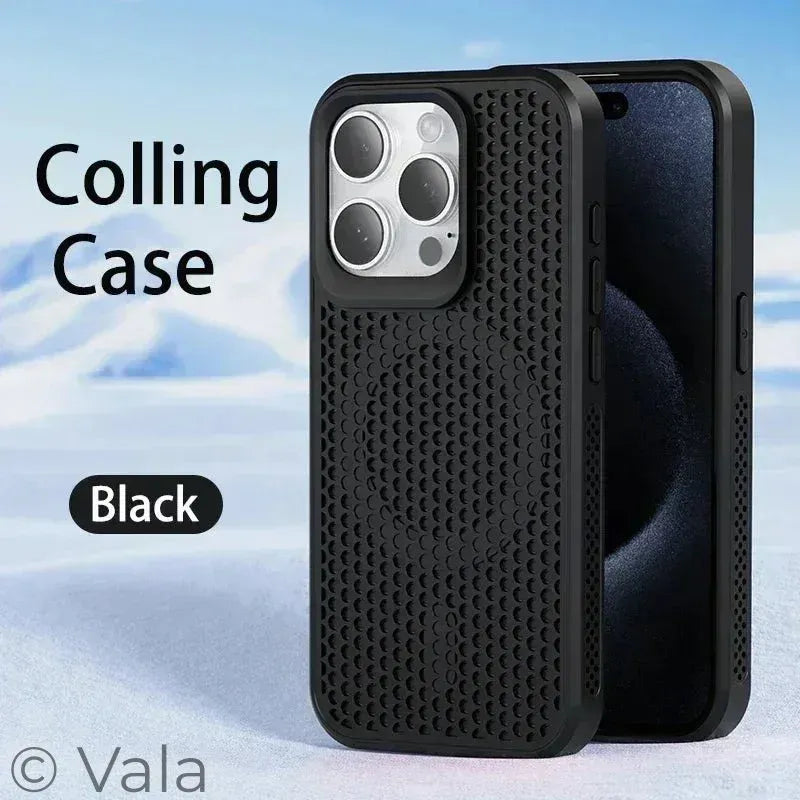 Breathable Magnetic iPhone Case | Cooling Hard Back Cover | MagSafe Ready | iPhone 11–17 Pro Max Plus