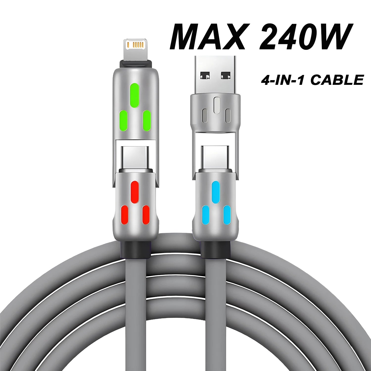 4-in-1 USB-C Fast Charging Cable 240W