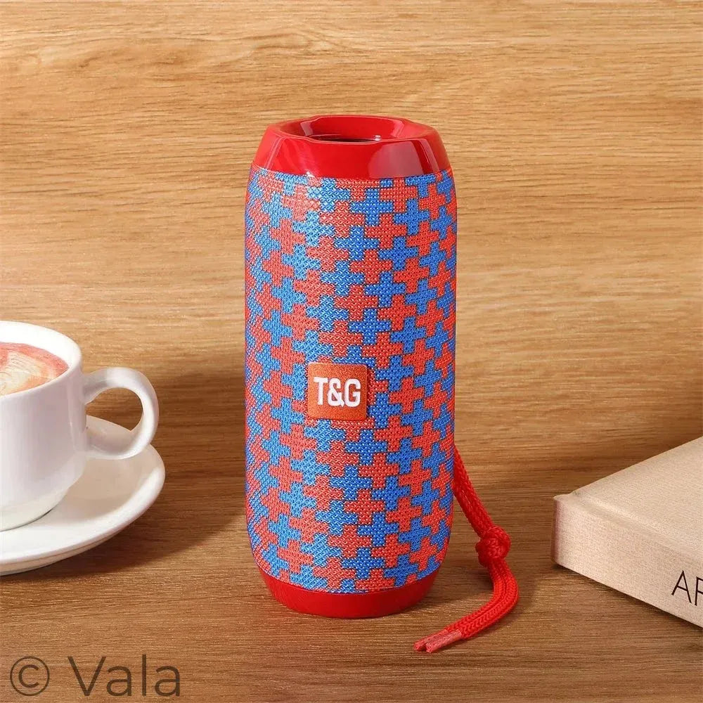 Portable Bluetooth Speaker – 360° Stereo, FM Radio, TWS & LED Lights