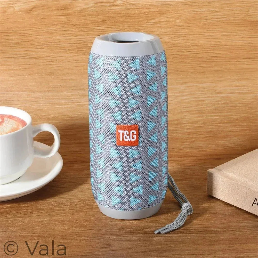 Portable Bluetooth Speaker – 360° Stereo, FM Radio, TWS & LED Lights
