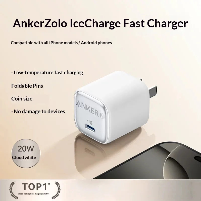 Anker 30W PD Fast Charger | USB-C Wall Charger for iPhone & Samsung