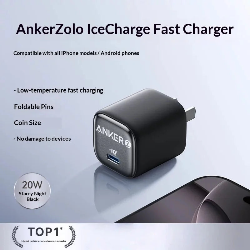 Anker 30W PD Fast Charger | USB-C Wall Charger for iPhone & Samsung