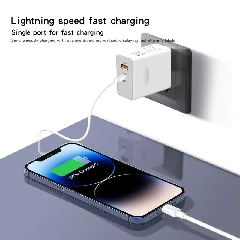 120W Fast Charger for iPhone, Samsung & Xiaomi
