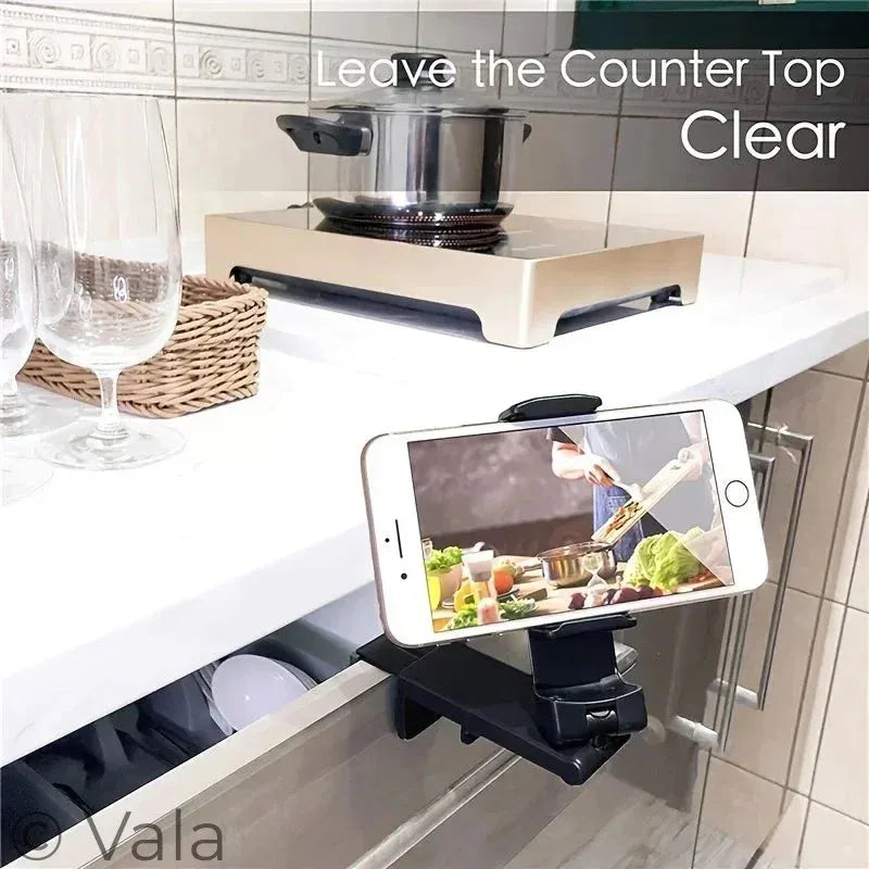 Portable Travel Phone Holder – Foldable, 360° Adjustable, Airplane & Desk Stand