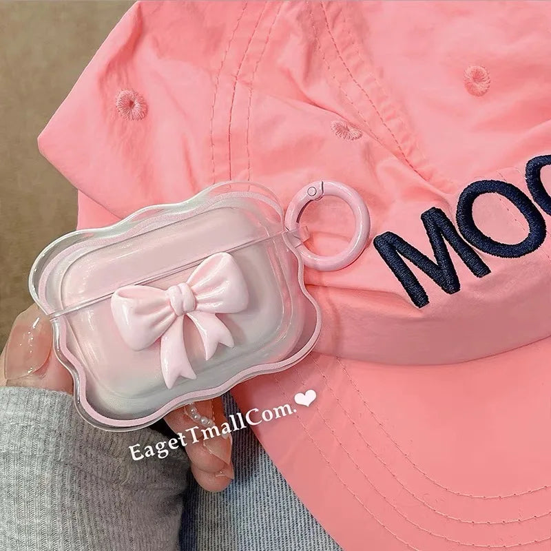 Cute 3D Bow AirPods Protective Case