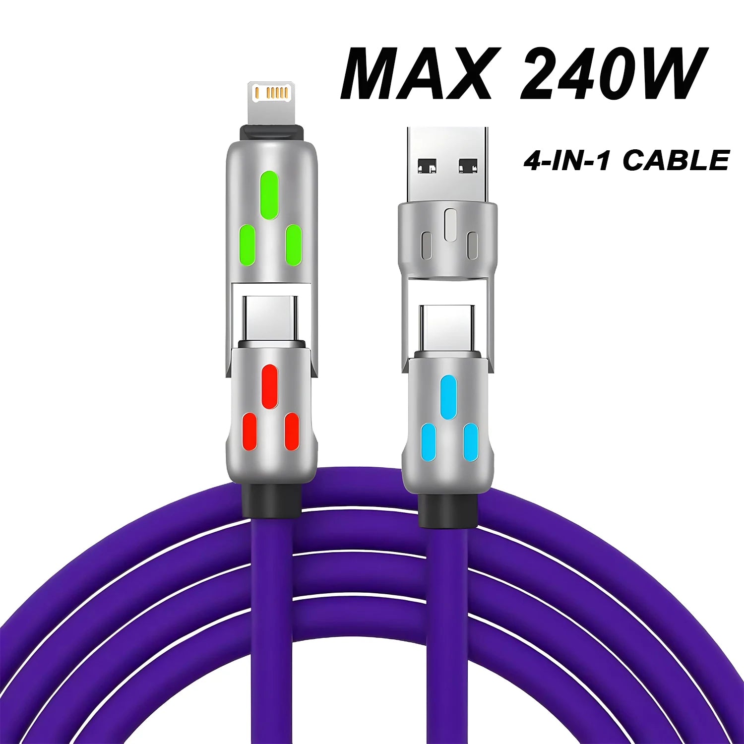 4-in-1 USB-C Fast Charging Cable 240W