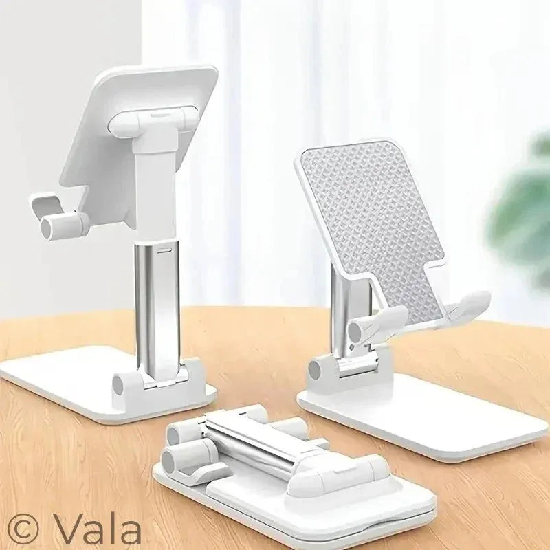 Foldable Phone & Tablet Stand – Adjustable Desk Holder, Universal Fit