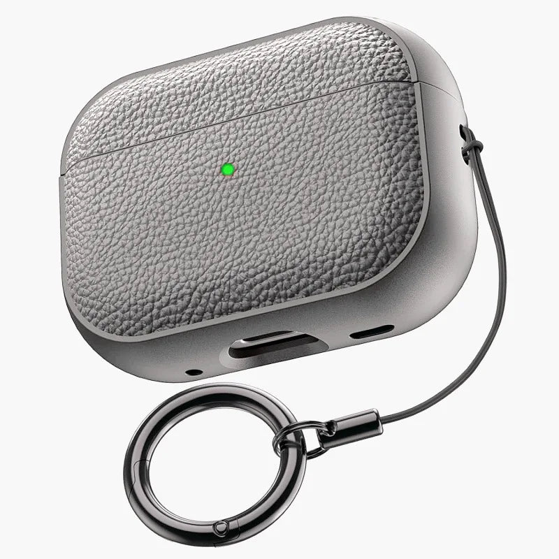 Premium Leather AirPods Case with Lanyard & Cleaning Pen