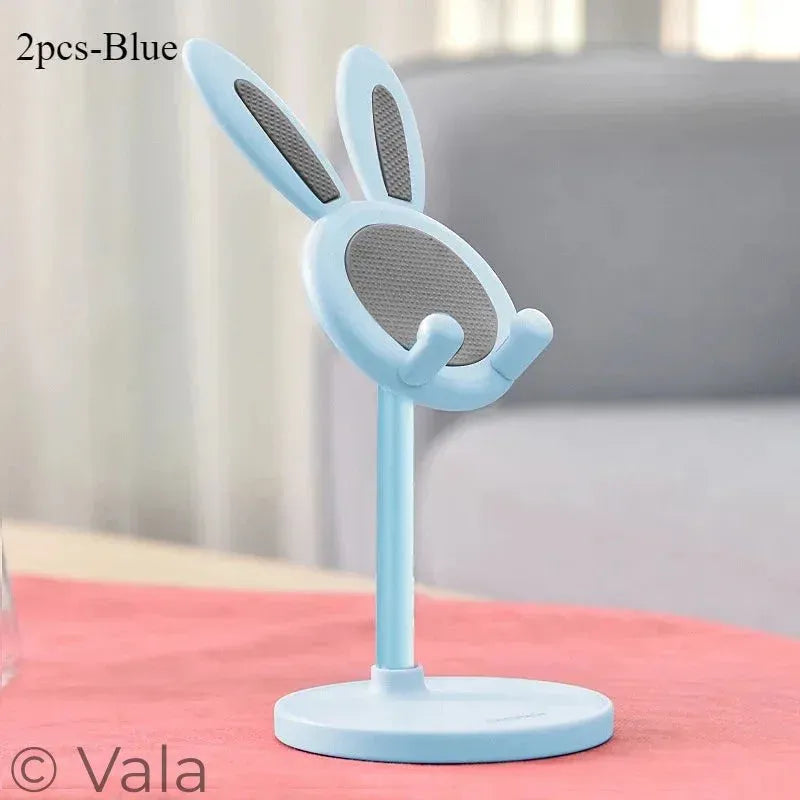 Rabbit Phone Stand – Cute Adjustable Desk Holder, Universal Fit