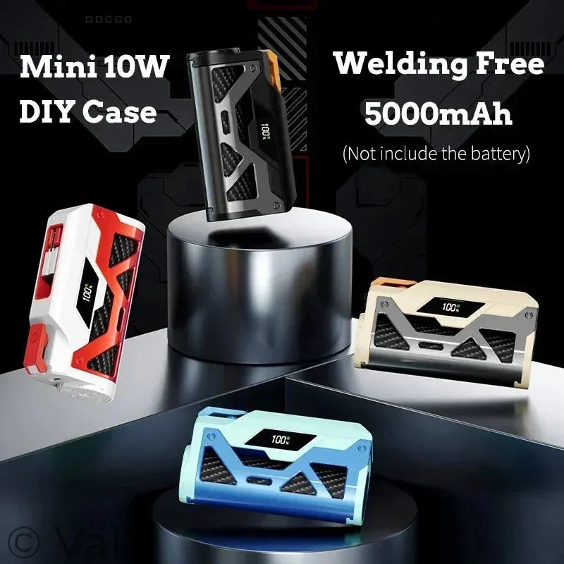 Mini DIY Power Bank Kit – 5000mAh, No Welding, USB-C & Lightning