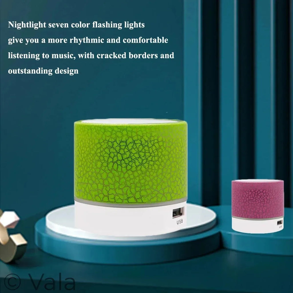 Mini Bluetooth Speaker – LED Glow, TF Card & Stereo Sound