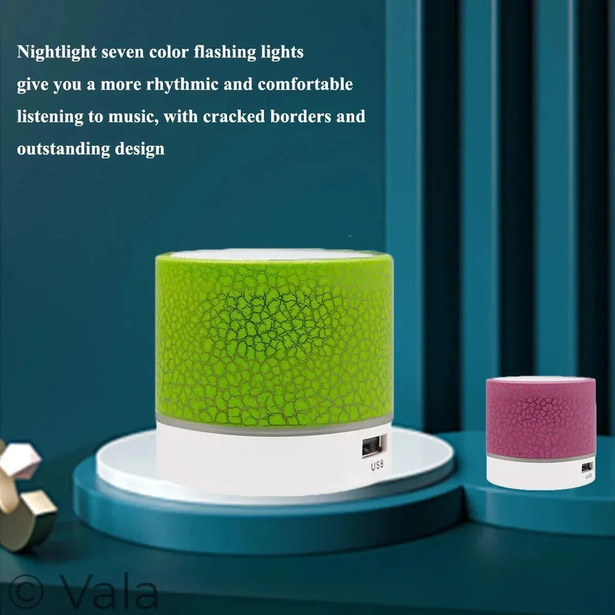 Mini Bluetooth Speaker – LED Glow, TF Card & Stereo Sound