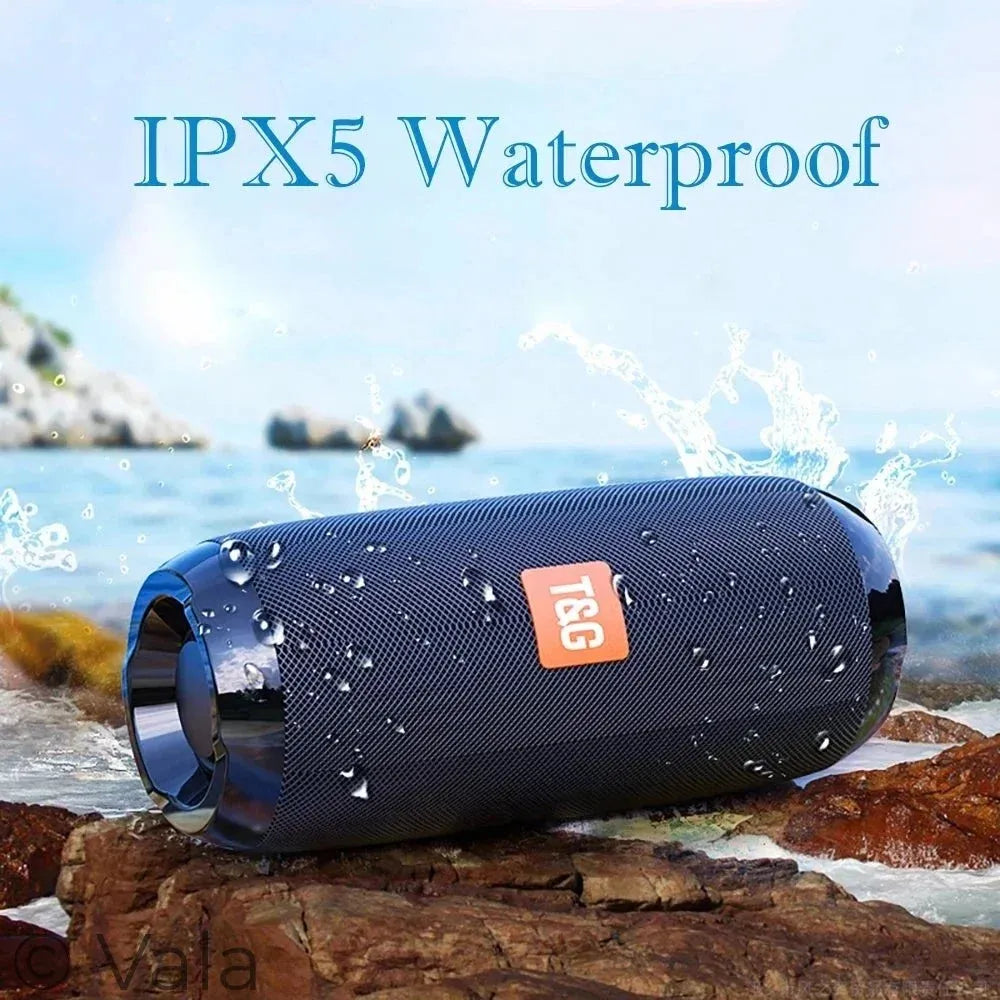 Portable Bluetooth Speaker – 360° Stereo, FM Radio, TWS & LED Lights
