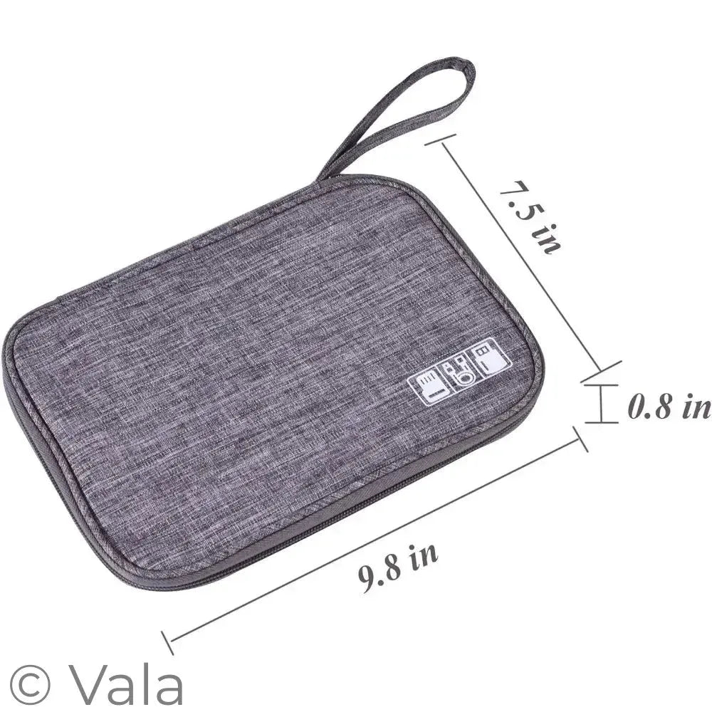 Waterproof Travel Tech Organizer Bag – Cables, Cards & Accessories