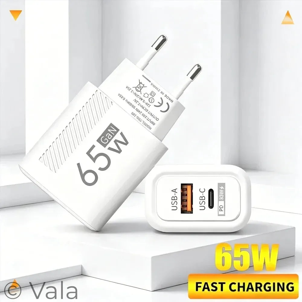 USB-C PD Fast Charger – Quick Charge 3.0, US & EU Plug