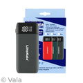 Dual Bay Battery Charger & Power Bank