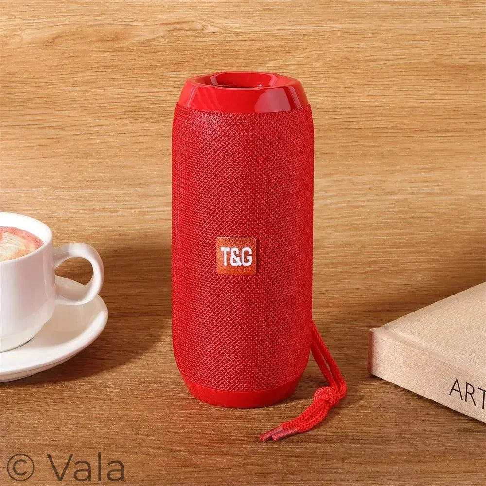 Portable Bluetooth Speaker – 360° Stereo, FM Radio, TWS & LED Lights