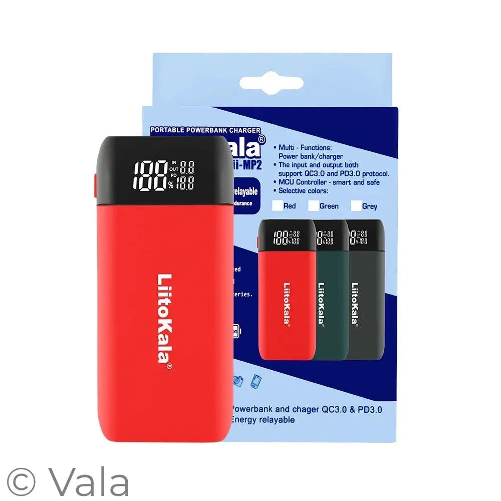 Dual Bay Battery Charger & Power Bank