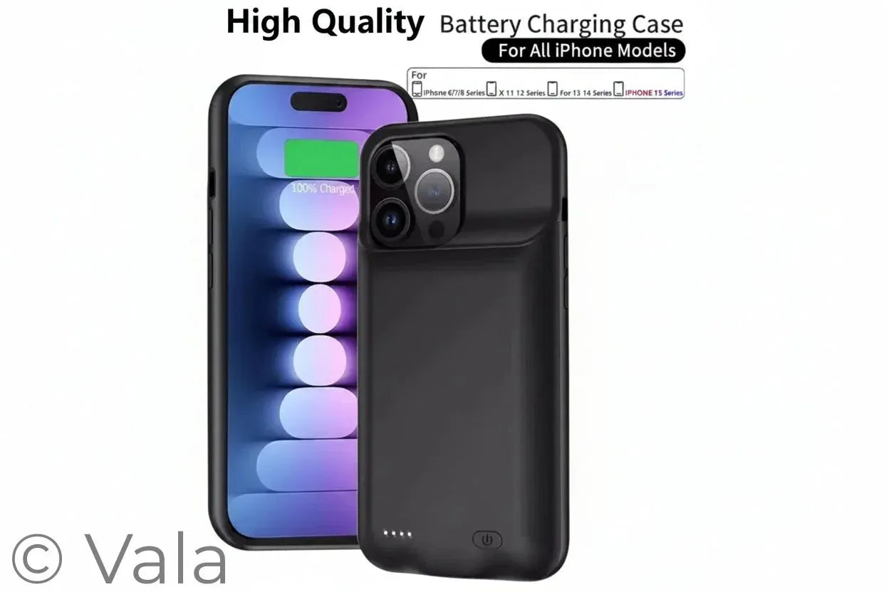 iPhone Battery Charging Case – Built-in Power Bank, iPhone 6 to 15 Pro Max