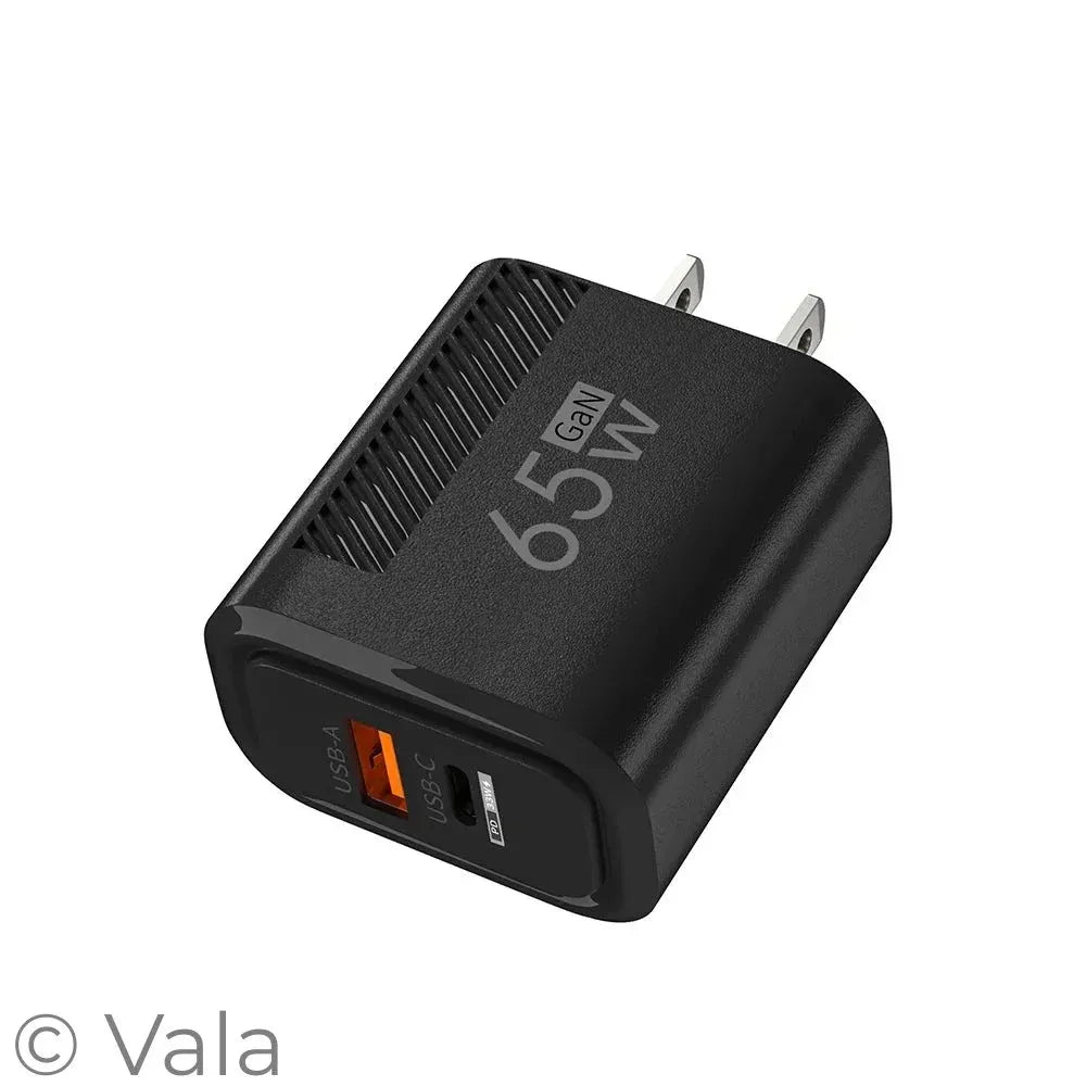 65W Dual Port GaN Charger – Fast Charge for iPhone & Samsung