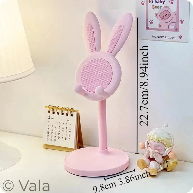 Rabbit Phone Stand – Cute Adjustable Desk Holder, Universal Fit