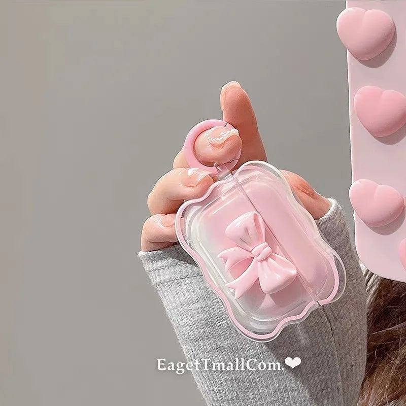 Cute 3D Bow AirPods Protective Case