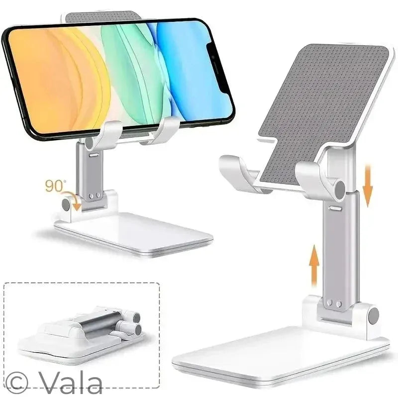 Foldable Phone & Tablet Stand – Adjustable Desk Holder, Universal Fit