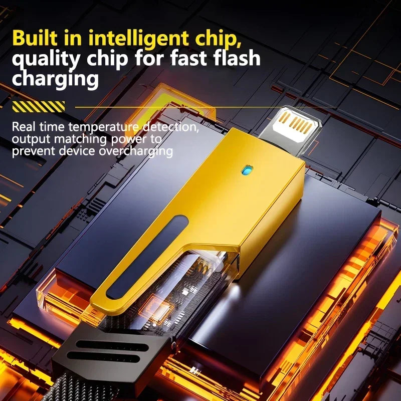 4-in-1 Mecha Fast Charging Cable (65W / PD 27W)