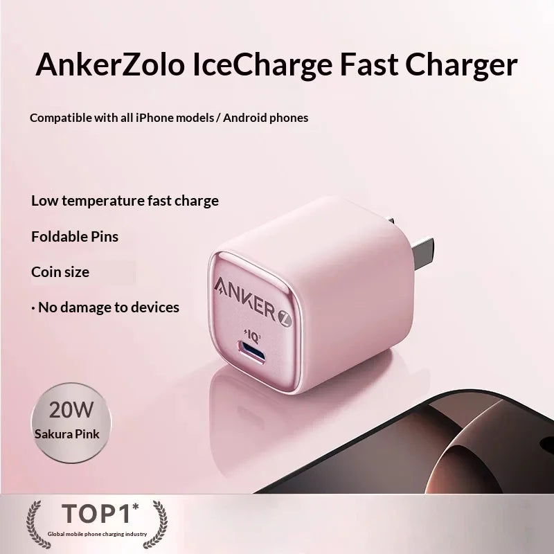 Anker 30W PD Fast Charger | USB-C Wall Charger for iPhone & Samsung