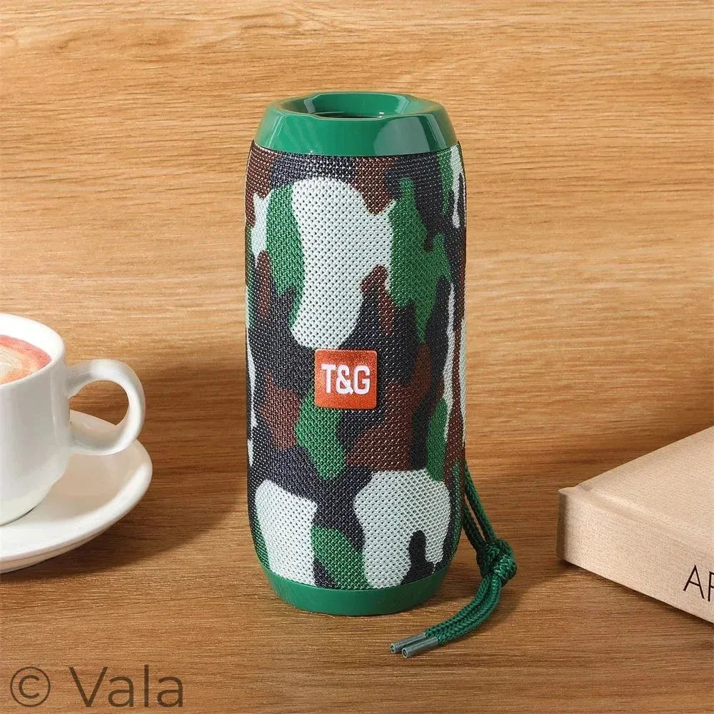 Portable Bluetooth Speaker – 360° Stereo, FM Radio, TWS & LED Lights