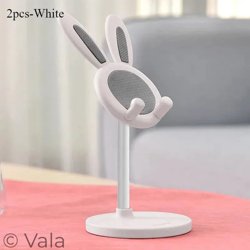 Rabbit Phone Stand – Cute Adjustable Desk Holder, Universal Fit