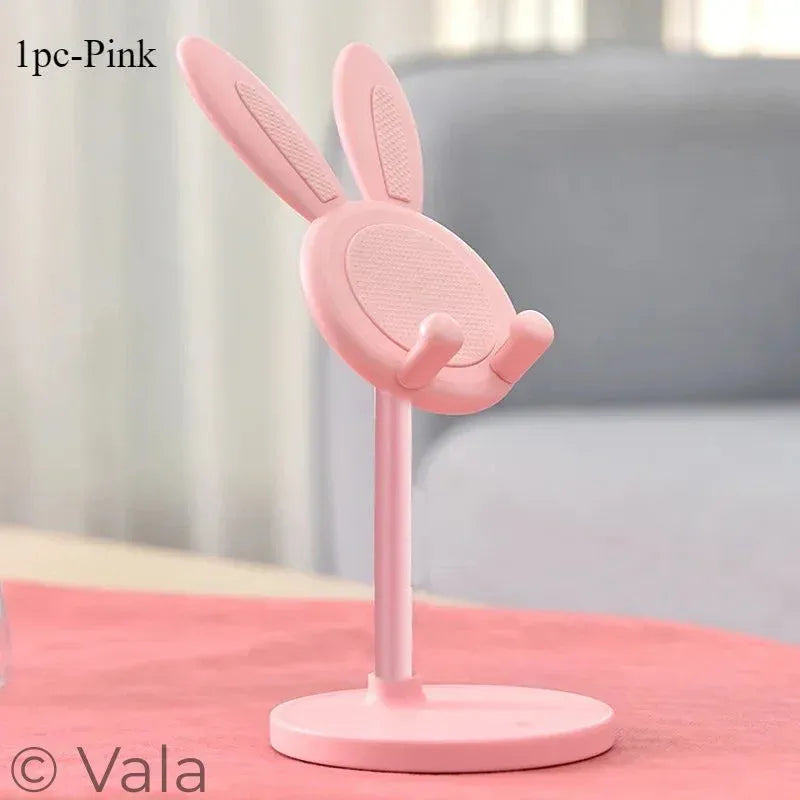 Rabbit Phone Stand – Cute Adjustable Desk Holder, Universal Fit