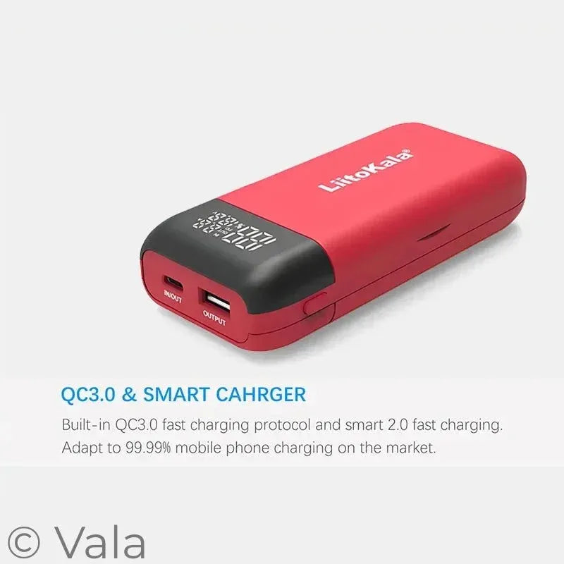 Dual Bay Battery Charger & Power Bank