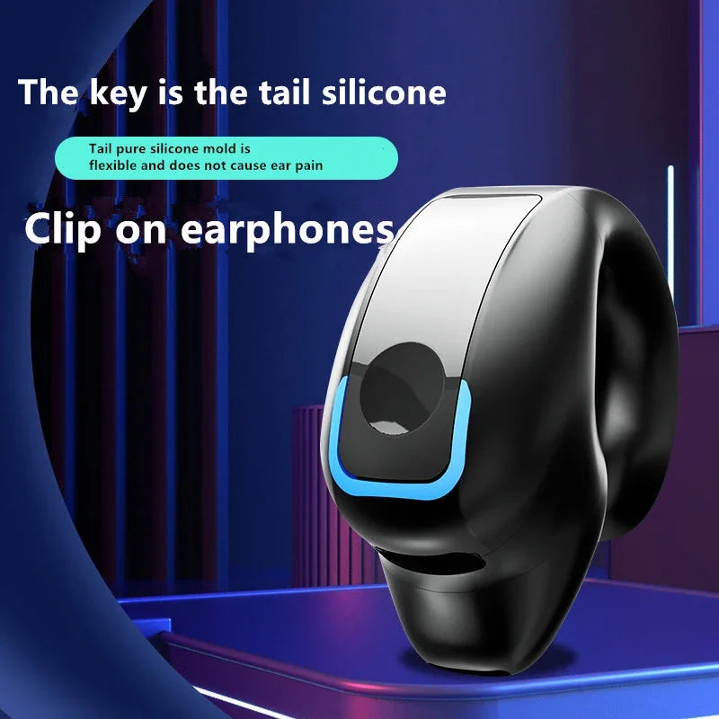 Clip-On Wireless Earphone with Noise Cancellation