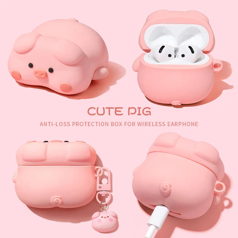3D Piggy AirPods Protective Cover