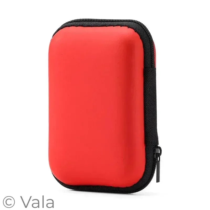Compact Travel Case – Earphones, Cables & Cards Organizer